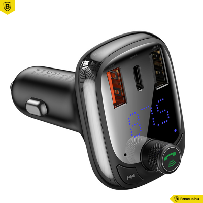 Baseus T typed S-13 FM Transmitter, MP3 lejátszó, Bluetooth kihangosító és 36W QC 4.0 töltő Baseus T typed S-13 FM Transmitter, MP3 lejátszó, Bluetooth kihangosító és 36W QC 4.0 töltő