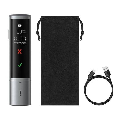 Baseus SafeJourney Pro Elektronikus alkoholszonda (szürke) Baseus SafeJourney Pro Elektronikus alkoholszonda (szürke)