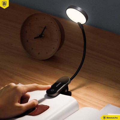 Baseus mini LED csiptetős olvasólámpa - Szürke Baseus mini LED csiptetős olvasólámpa - Szürke