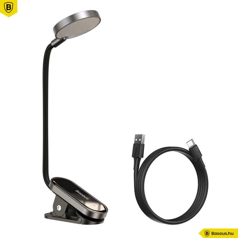 Baseus mini LED csiptetős olvasólámpa - Szürke Baseus mini LED csiptetős olvasólámpa - Szürke