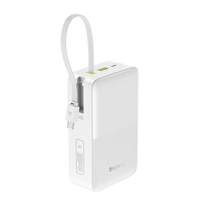 Baseus EnerFill FC51 Bipow 2 Pro powerbank, 30000 mAh, 22,5W – fehér