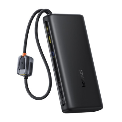 Baseus EnerFill FC41 powerbank 25000 mAh, 145W, két USB-C kábellel – fekete Baseus EnerFill FC41 powerbank 25000 mAh, 145W, két USB-C kábellel – fekete