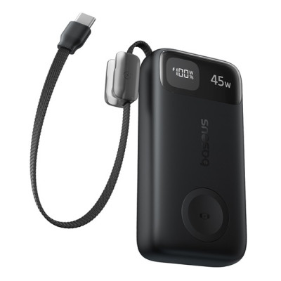 Baseus EnerFill FT31 powerbank 10000 mAh, 45W, Apple Watch töltővel – fekete Baseus EnerFill FT31 powerbank 10000 mAh, 45W, Apple Watch töltővel – fekete