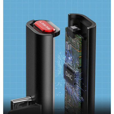 Baseus GAMO BA05 USB-C Bluetooth adapter, audio + gyorstöltés, DAC, 18W Baseus GAMO BA05 USB-C Bluetooth adapter, audio + gyorstöltés, DAC, 18W