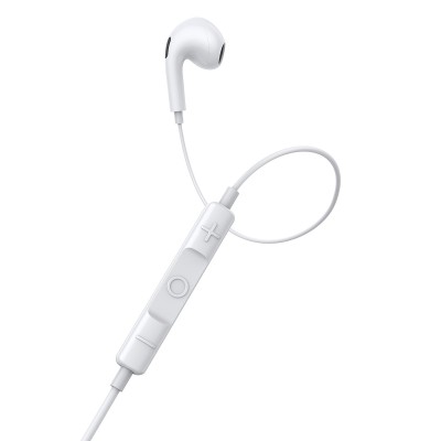 Baseus Encok H17 vezetékes fülhallgató, 3,5 mm-es minijack, fehér Baseus Encok H17 vezetékes fülhallgató, 3,5 mm-es minijack, fehér