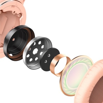 Baseus Encok D02 Pro wireless fejhallgató (rózsaszín) Baseus Encok D02 Pro wireless fejhallgató (rózsaszín)