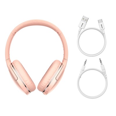 Baseus Encok D02 Pro wireless fejhallgató (rózsaszín) Baseus Encok D02 Pro wireless fejhallgató (rózsaszín)