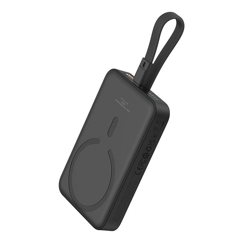 Baseus Magnetic Mini Powerbank, 10000mAh,Lightning, USB-C, 20W, MagSafe (fekete) Baseus Magnetic Mini Powerbank, 10000mAh,Lightning, USB-C, 20W, MagSafe (fekete)