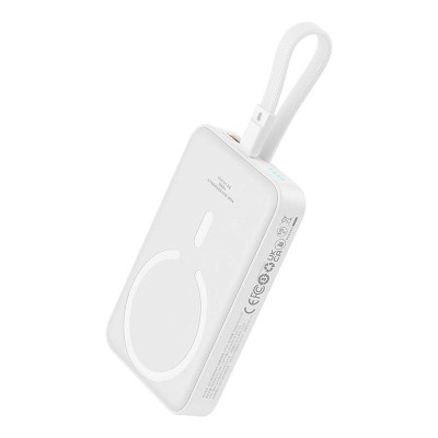 Baseus Magnetic Mini Powerbank, 10000mAh,Lightning,USB-C, Lightning, 20W, MagSafe (fehér) Baseus Magnetic Mini Powerbank, 10000mAh,Lightning,USB-C, Lightning, 20W, MagSafe (fehér)