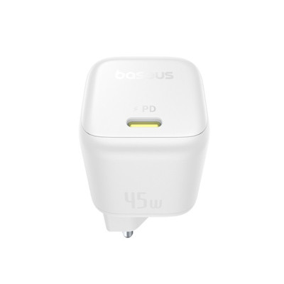 Baseus PicoGo GaN hálózati töltő 45W, USB-C – fehér Baseus PicoGo GaN hálózati töltő 45W, USB-C – fehér