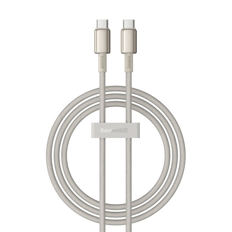 Baseus Tungsten Gold, USB-C - USB-C kábel 100W, 1m (arany) Baseus Tungsten Gold, USB-C - USB-C kábel 100W, 1m (arany)