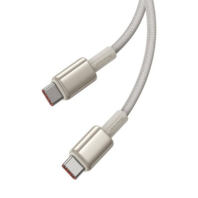 Baseus Tungsten Gold, USB-C - USB-C kábel 100W, 1m (arany) Baseus Tungsten Gold, USB-C - USB-C kábel 100W, 1m (arany)