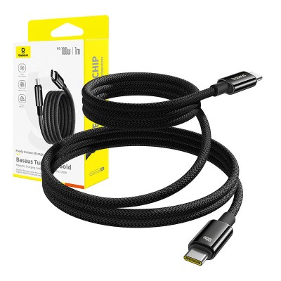 Baseus Tungsten Gold mágneses USB-C / USB-C kábel 100W 1m - (fekete) Baseus Tungsten Gold mágneses USB-C / USB-C kábel 100W 1m - (fekete)