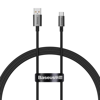 Baseus Superior USB - USB-C kábel, 100W, 1 m (fekete) Baseus Superior USB - USB-C kábel, 100W, 1 m (fekete)