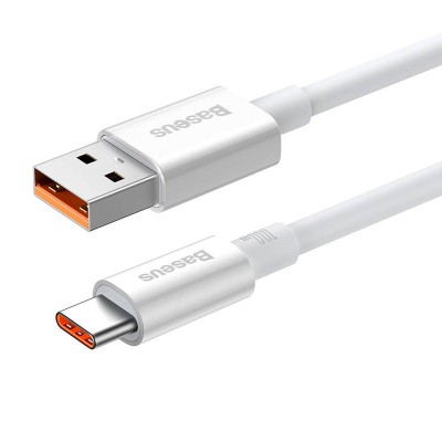 Baseus Superior USB - USB-C kábel, 100W, 0.25 m (fehér) Baseus Superior USB - USB-C kábel, 100W, 0.25 m (fehér)