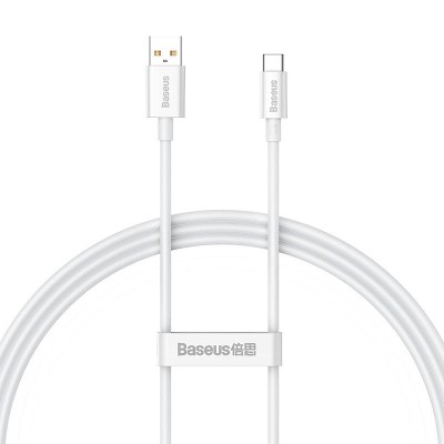 Baseus Superior USB - USB-C kábel, 100W, 1 m (fehér) Baseus Superior USB - USB-C kábel, 100W, 1 m (fehér)