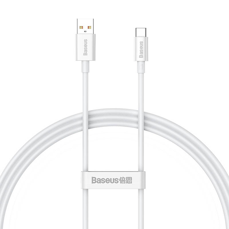 Baseus Superior USB - USB-C kábel, 100W, 1 m (fehér) Baseus Superior USB - USB-C kábel, 100W, 1 m (fehér)
