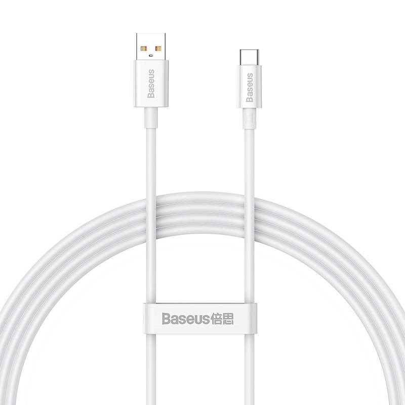 Baseus Superior USB - USB-C kábel, 100W, 1.5 m (fehér) Baseus Superior USB - USB-C kábel, 100W, 1.5 m (fehér)