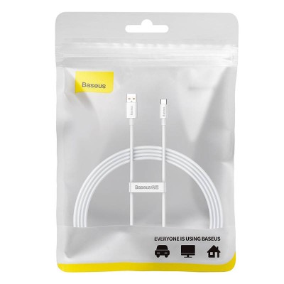 Baseus Superior USB - USB-C kábel, 100W, 1.5 m (fehér) Baseus Superior USB - USB-C kábel, 100W, 1.5 m (fehér)