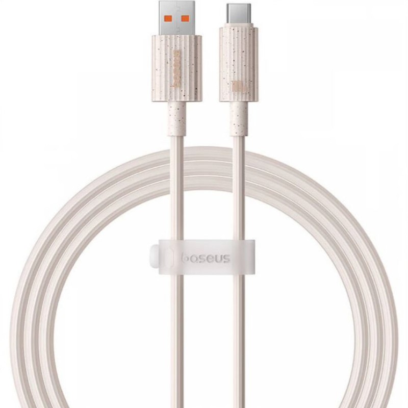 Baseus Habitat Series gyorstöltő kábel USB - USB-C, 100W, 1 m (rózsaszín) Baseus Habitat Series gyorstöltő kábel USB - USB-C, 100W, 1 m (rózsaszín)