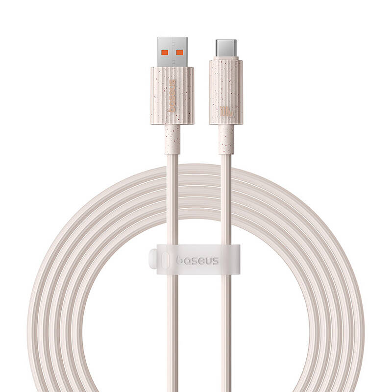 Baseus Habitat Series gyorstöltő kábel USB - USB-C, 100W, 2 m (rózsaszín) Baseus Habitat Series gyorstöltő kábel USB - USB-C, 100W, 2 m (rózsaszín)