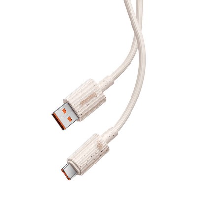 Baseus Habitat Series gyorstöltő kábel USB - USB-C, 100W, 2 m (rózsaszín) Baseus Habitat Series gyorstöltő kábel USB - USB-C, 100W, 2 m (rózsaszín)