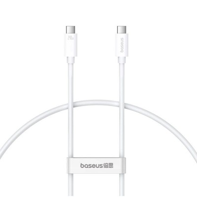 Baseus Superior 2 Series USB-C / USB-C kábel 240W PD 8K 60Hz 1m - fehér Baseus Superior 2 Series USB-C / USB-C kábel 240W PD 8K 60Hz 1m - fehér