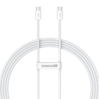 Baseus Superior 2 Series USB-C-USB-C kábel, 100 W, 2 m, fehér Baseus Superior 2 Series USB-C-USB-C kábel, 100 W, 2 m, fehér