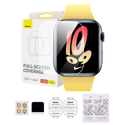 Baseus NanoCrystal védőfólia Apple Watch 4/5/6/SE/SE 2, 44mm, átlátszó
