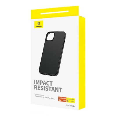 Baseus Fauxther Series telefontok iPhone 15 ProMax (fekete) Baseus Fauxther Series telefontok iPhone 15 ProMax (fekete)