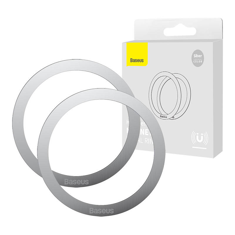 Baseus Halo MagSafe mágneses gyűrű telefonokhoz, (ezüst) Baseus Halo MagSafe mágneses gyűrű telefonokhoz, (ezüst)