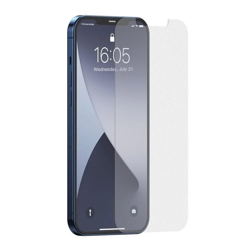 Baseus edzett üveg kijelzővédő üvegfólia 0.3mm iPhone 12 Pro Max - 2db Baseus edzett üveg kijelzővédő üvegfólia 0.3mm iPhone 12 Pro Max - 2db