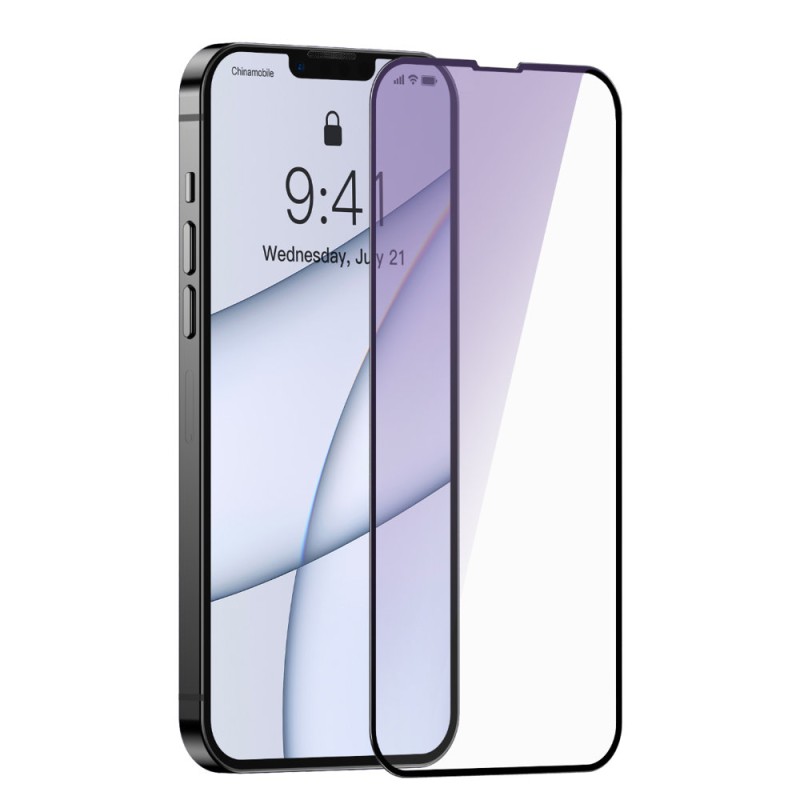 Baseus Anti-blue kijelzővédő üvegfólia 0.3mm iPhone 13 Pro Max készülékhez (2db) Baseus Anti-blue kijelzővédő üvegfólia 0.3mm iPhone 13 Pro Max készülékhez (2db)