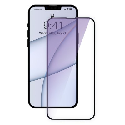 Baseus Anti-blue kijelzővédő üvegfólia 0.3mm iPhone 13 Pro Max készülékhez (2db) Baseus Anti-blue kijelzővédő üvegfólia 0.3mm iPhone 13 Pro Max készülékhez (2db)