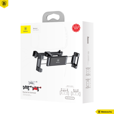 Baseus Bracket Univerzális autós tablet tartó fejtámlára - Fekete Baseus Bracket Univerzális autós tablet tartó fejtámlára - Fekete