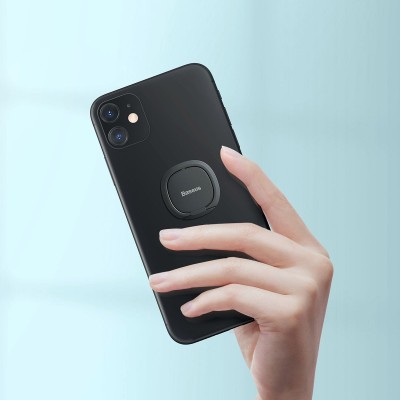 Baseus Invisible gyűrűs fogantyú a telefonhoz, szürke Baseus Invisible gyűrűs fogantyú a telefonhoz, szürke