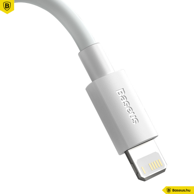 Baseus Simple Wisdom Lightning adat/töltőkábel 2,4A 1,5m (2db/cs.) - Fehér Baseus Simple Wisdom Lightning adat/töltőkábel 2,4A 1,5m (2db/cs.) - Fehér