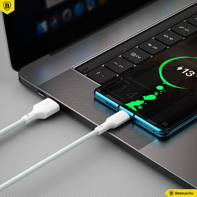 Baseus Simple Wisdom USB-C adat/töltőkábel PD 40W 5A 1,5m (2db) - Fehér Baseus Simple Wisdom USB-C adat/töltőkábel PD 40W 5A 1,5m (2db) - Fehér