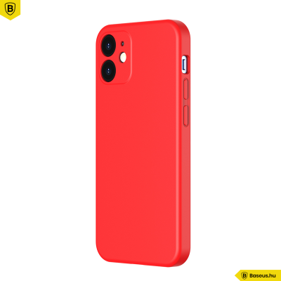Baseus iPhone 12 Mini rugalmas gél tok  - Piros