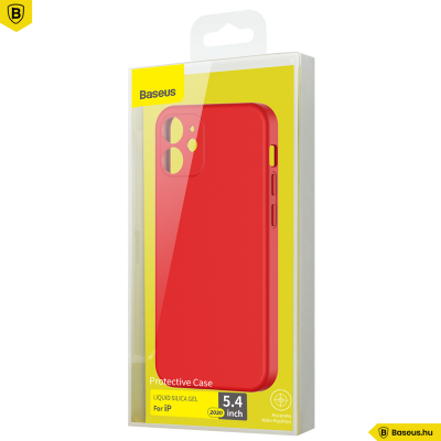 Baseus iPhone 12 Mini rugalmas gél tok - Piros Baseus iPhone 12 Mini rugalmas gél tok - Piros