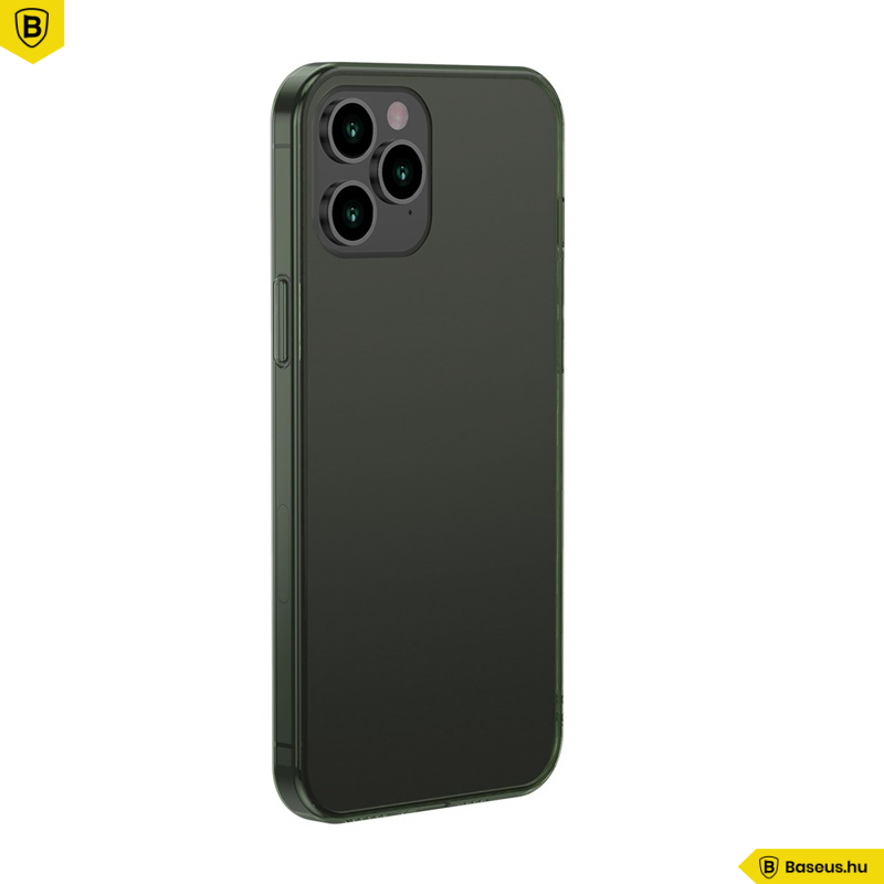 Baseus iPhone 12 Pro Max matt üveg tok - Zöld Baseus iPhone 12 Pro Max matt üveg tok - Zöld