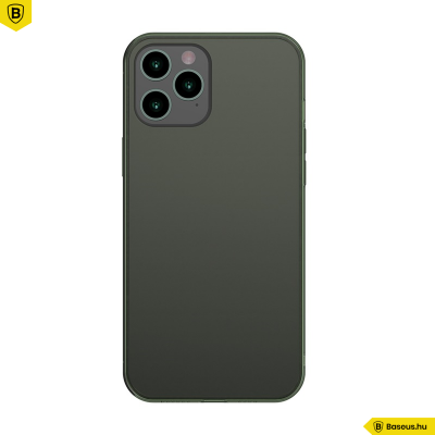 Baseus iPhone 12 Pro Max matt üveg tok - Zöld Baseus iPhone 12 Pro Max matt üveg tok - Zöld