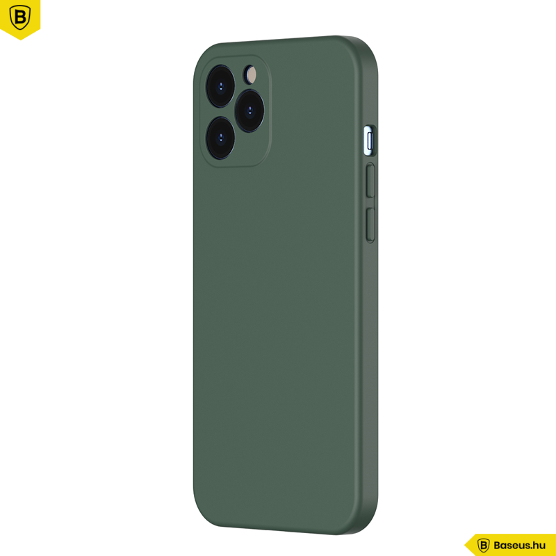 Baseus iPhone 12 Pro Max rugalmas gél tok - Sötétzöld Baseus iPhone 12 Pro Max rugalmas gél tok - Sötétzöld