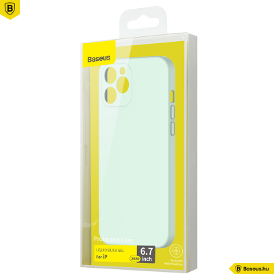 Baseus iPhone 12 Pro Max rugalmas gél tok - Menta Baseus iPhone 12 Pro Max rugalmas gél tok - Menta