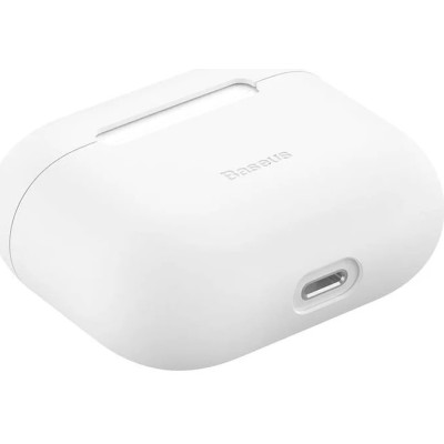 Baseus ultravékony védőtok szilikontartó Apple AirPods 3 (fehér) Baseus ultravékony védőtok szilikontartó Apple AirPods 3 (fehér)