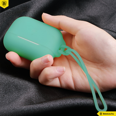 Baseus Lets go szilikon Airpods Pro védőtok - Zöld Baseus Lets go szilikon Airpods Pro védőtok - Zöld