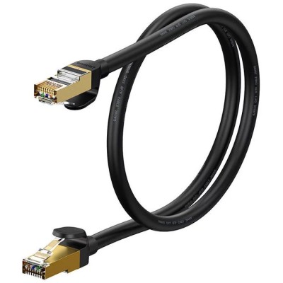 Baseus Ethernet RJ45 hálózati kábel, 10Gbps, 0,5m (fekete)