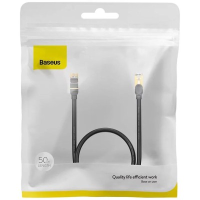 Baseus Ethernet RJ45 hálózati kábel, 10Gbps, 0,5m (fekete) Baseus Ethernet RJ45 hálózati kábel, 10Gbps, 0,5m (fekete)