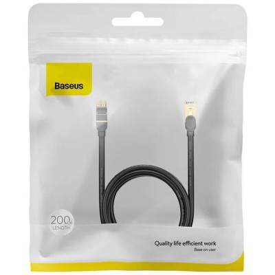 Baseus Ethernet RJ45 hálózati kábel, 10Gbps, 2m (fekete) Baseus Ethernet RJ45 hálózati kábel, 10Gbps, 2m (fekete)