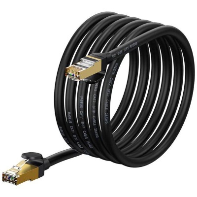 Baseus Ethernet RJ45 hálózati kábel, 10Gbps, 3m (fekete) Baseus Ethernet RJ45 hálózati kábel, 10Gbps, 3m (fekete)